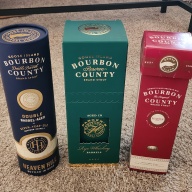 2025 Bourbon County Reserve Parker's Heritage + 2025 Bourbon County Double Barrel Heaven Hill + 2019 Bourbon County Reserve Rye Rittenhouse