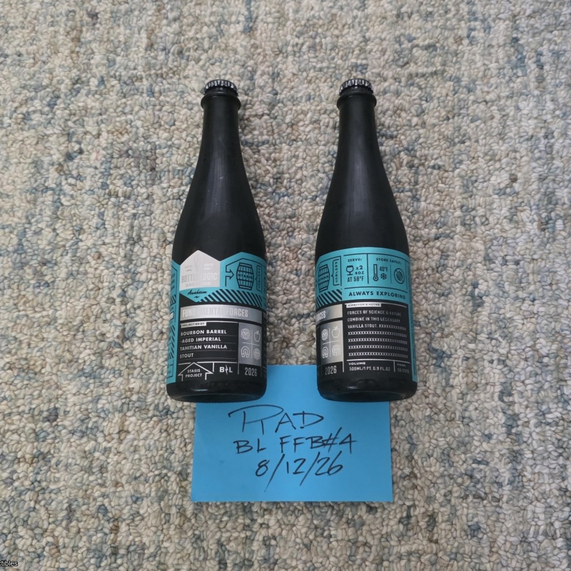 [2] TWO 2026 BOTTLE LOGIC [ FUNDAMENTAL FORCES ] BATCH #4 TAHITIAN VANILLA BEANS BBA OBSERVATION STOUT SET
