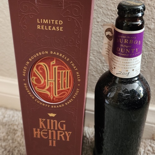 2025 Goose Island King Henry II 2 16.9oz + 2018 Bourbon County Bramble Rye 16.9oz