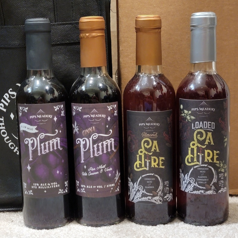 Pips 4-pack. Plum (regular and cinna) & La Hire (Loaded and Almond)