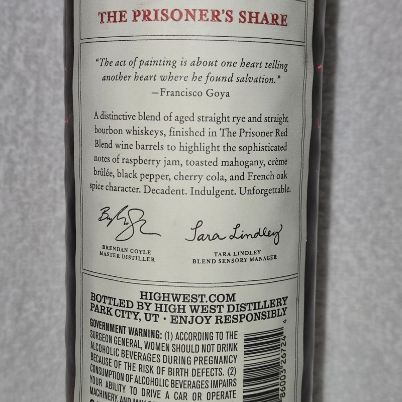 High west the prisoner