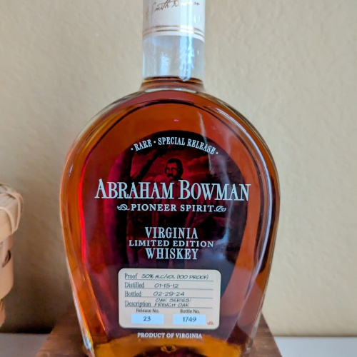Abraham Bowman Oak Series French Oaked