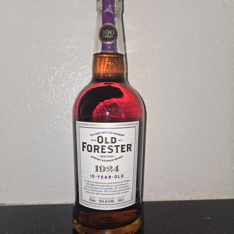 Old forrester 1924 10yr old 100 proof