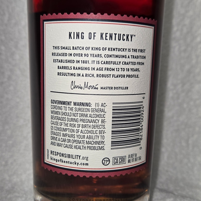 King of Kentucky (KoK) 12 years small batch