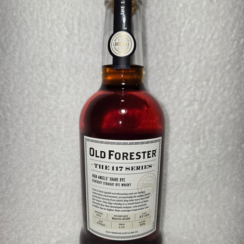 Old Forrester 117 series High Angel Share Rye