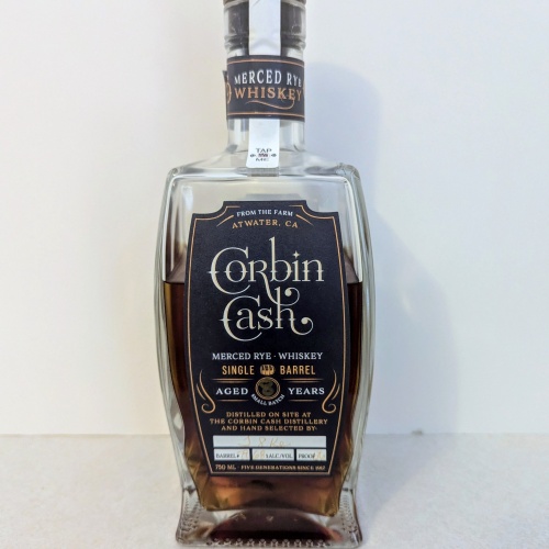 OPENED Corbin Cash Merced Rye (high proof)