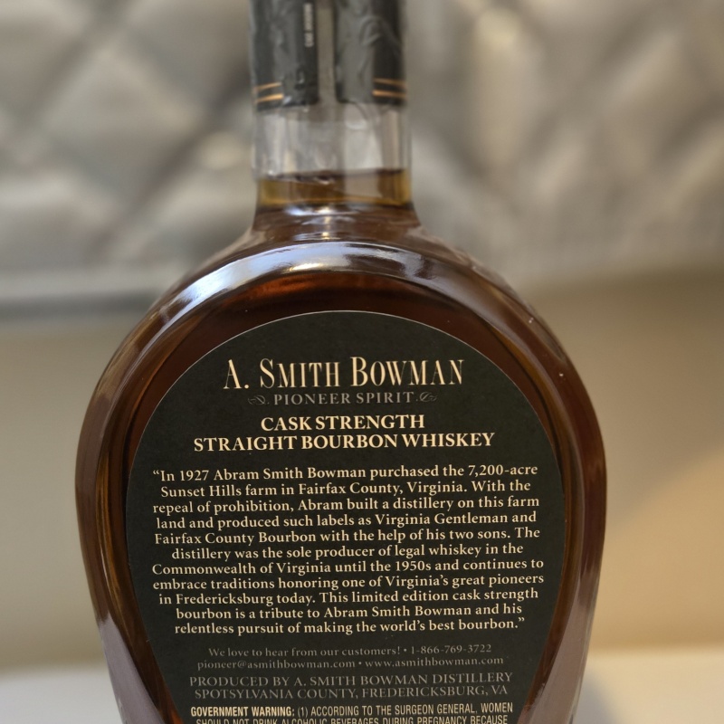A SMITH BOWMAN CASK STRENGTH BATCH 5 (FREE SHIPPING)