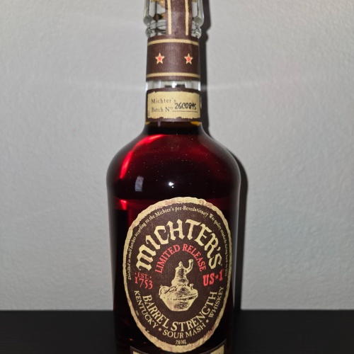 Michters barrel strength sour mash