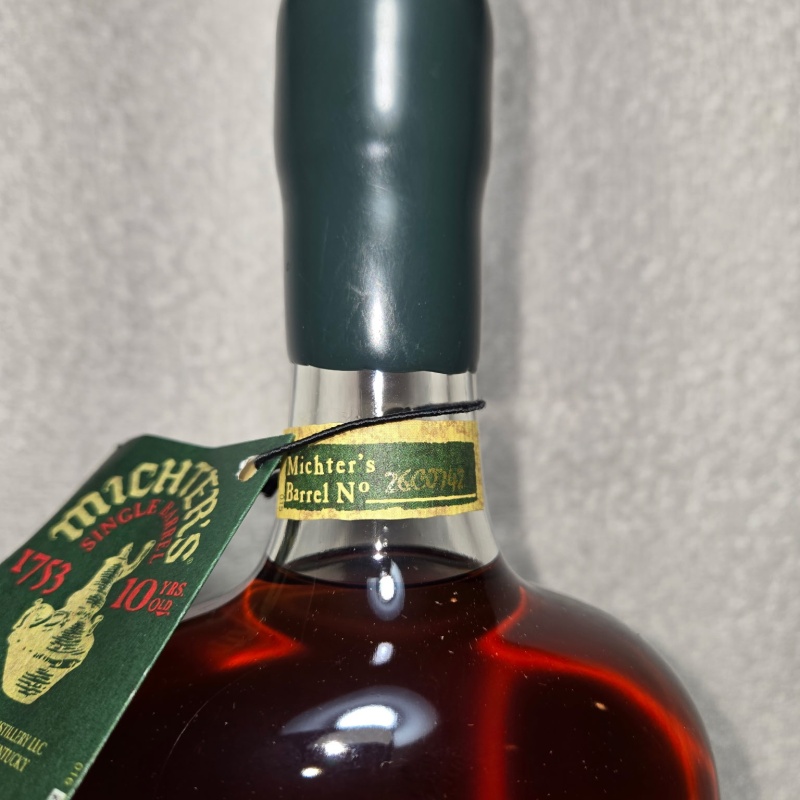 Michters 10 yr straight rye