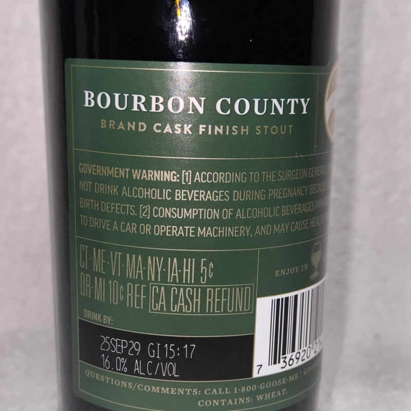 Goose island bourbon county 2024 bardstown