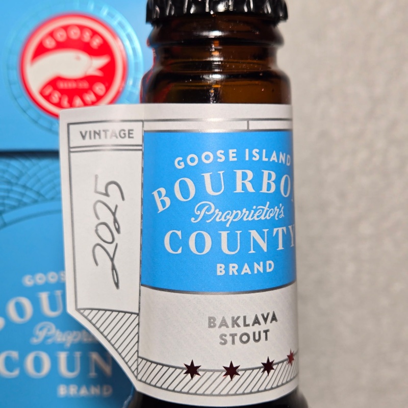 Goose island bourbon county 2025 proprietory baklava