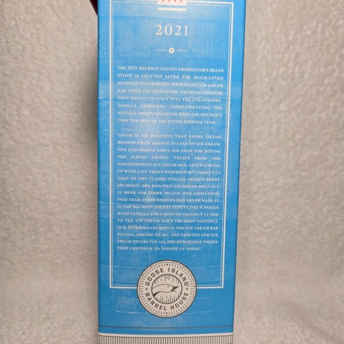Goose island bourbon county 2021 proprietory