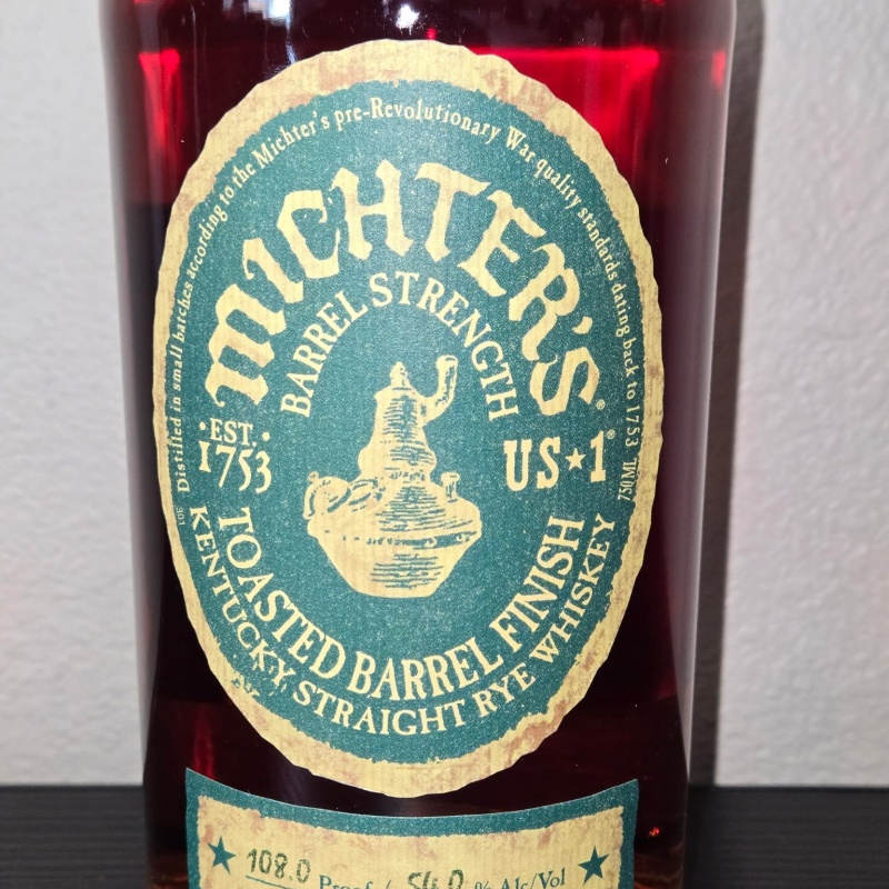 Michters toasted barrel straight rye