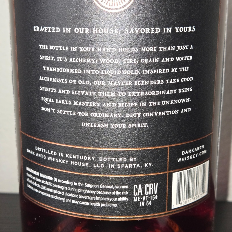 Dark Arts by whiskey house 19 yr
