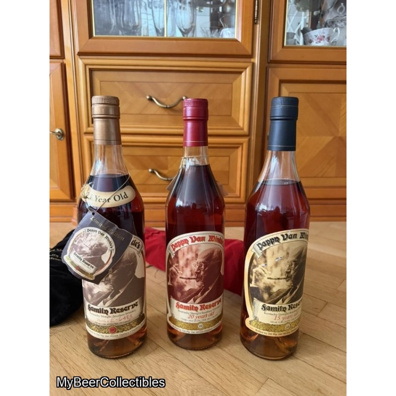 Pappy  Van  Winkle  3 pack 23, 20, & 15