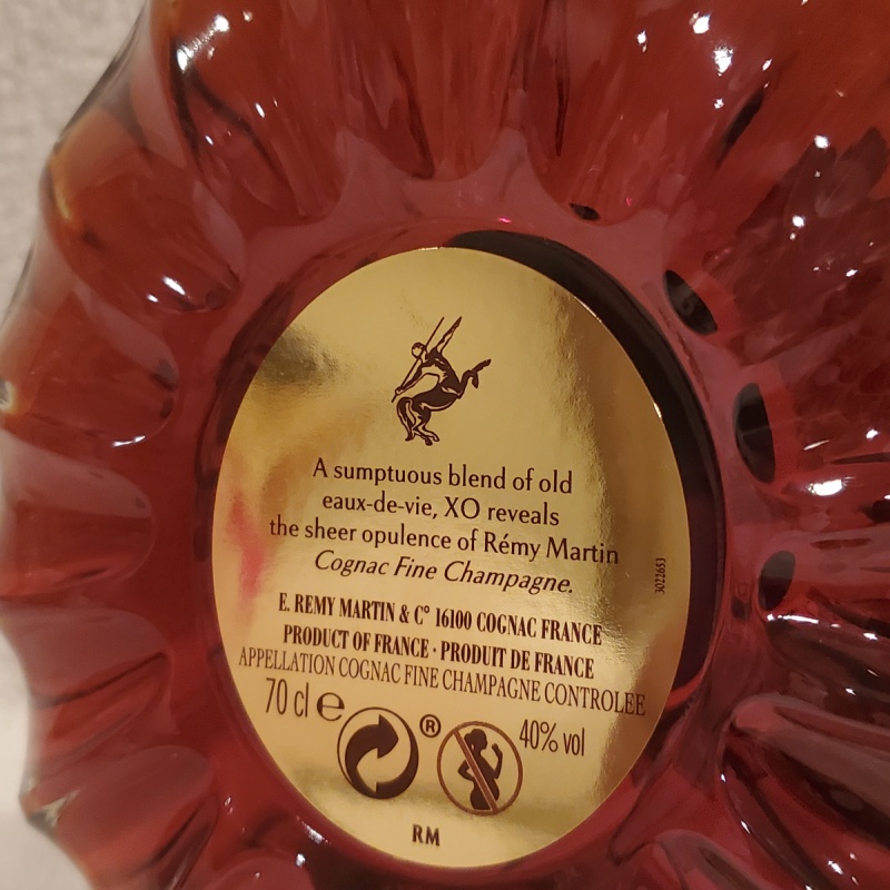 Remy Martin XO gold leaf limited edition