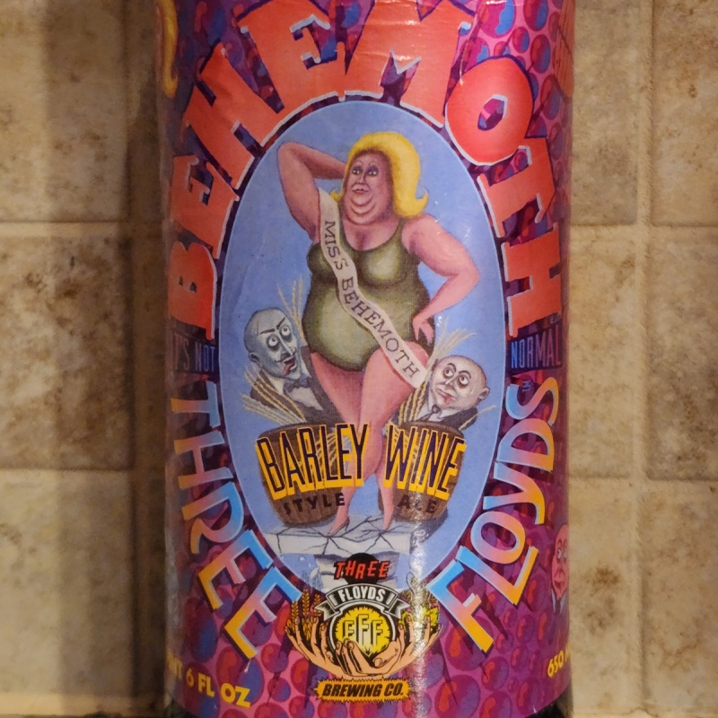 Three Floyds Behemoth Barleywine Ale (2005 - Pink Wax) - 22oz