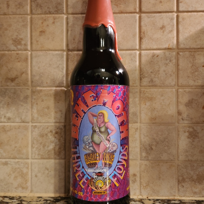 Three Floyds Behemoth Barleywine Ale (2005 - Pink Wax) - 22oz