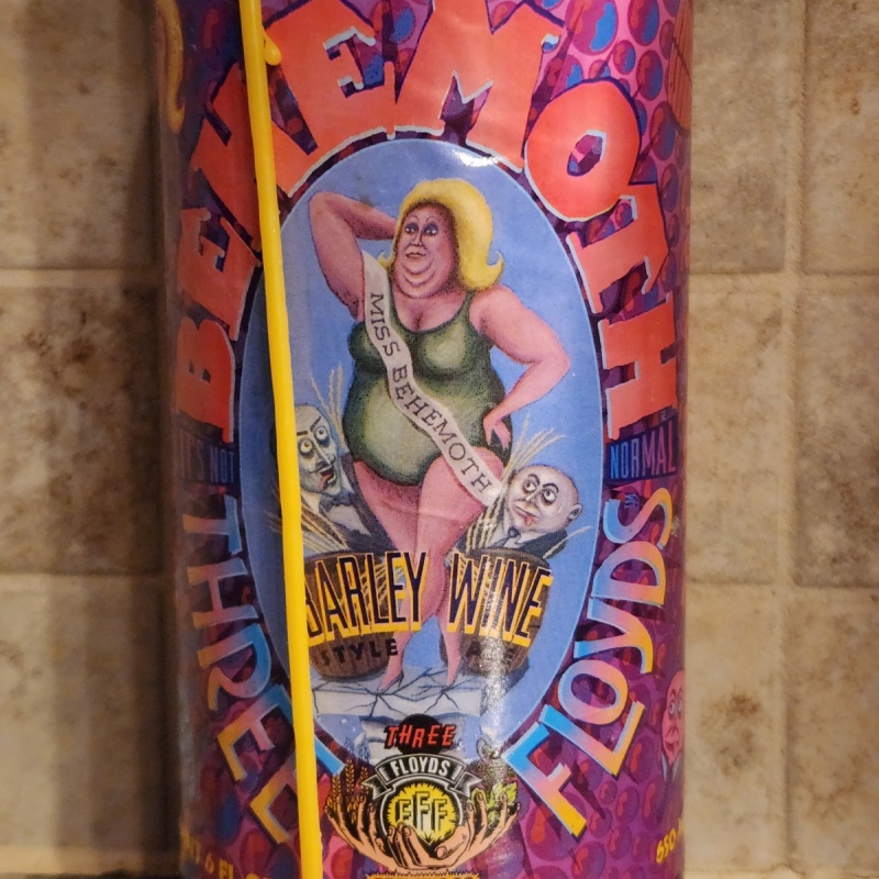 Three Floyds Behemoth Barleywine Ale (2007 - Yellow Wax) - 22oz