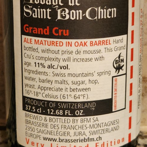 BFM Abbaye De Saint Bon-Chien Grand Cru (Single Cask; Spirit Barrel - 2009) - 375ml