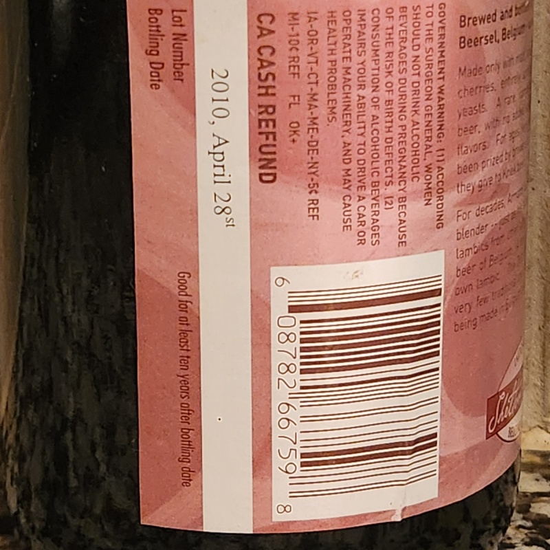 3 Fonteinen Schaerbeekse Kriek (2010) - 750ml