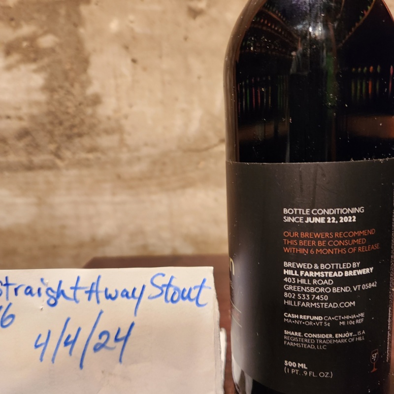 Hill Farmstead Double Barrel Aaron Bourbon / Congac