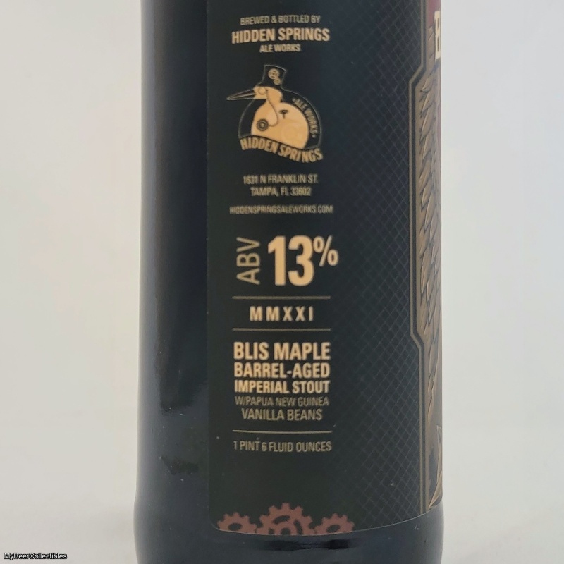 Hidden Springs Ale Works - Black Aggie BLIS Maple BA (2021)