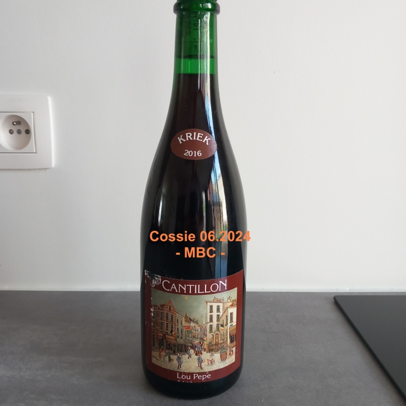 Kriek Lou Pepe 2016 sticker label