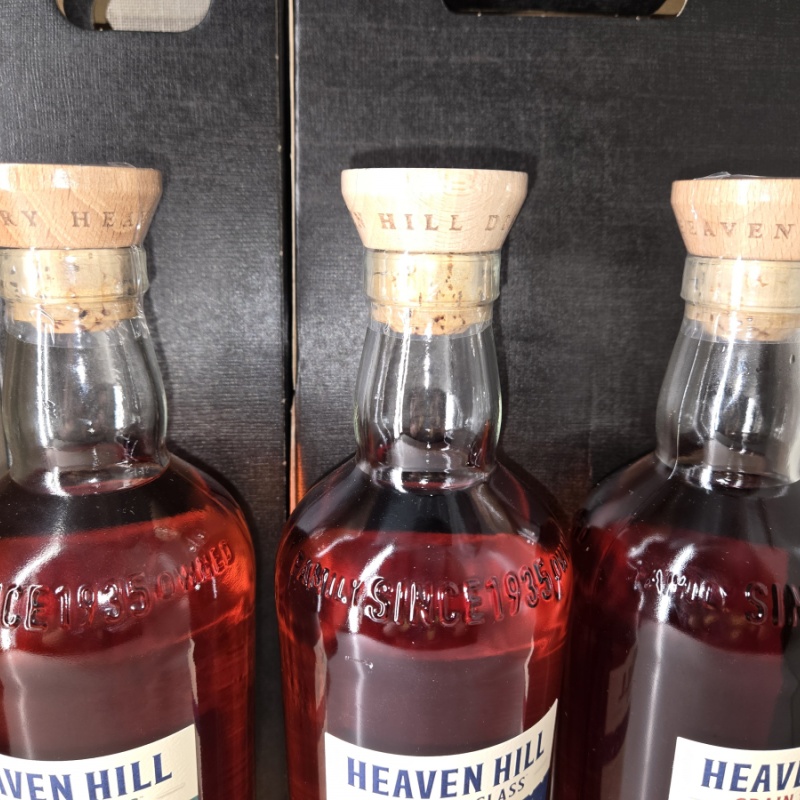 Heaven hill grain to glass all 3 bottles wheated, rye, bourbon