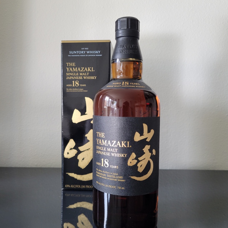 Suntory Yamazaki 18 Year Single Malt Japanese Whisky 750ML