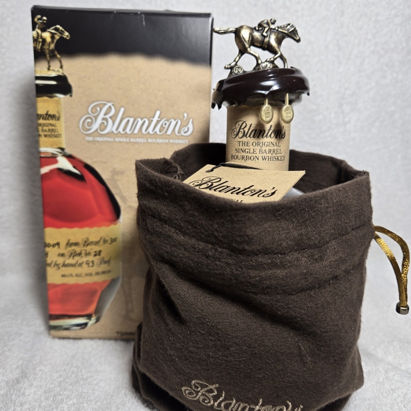 Blanton's single barrel "A" 5/5/23 with box and bag