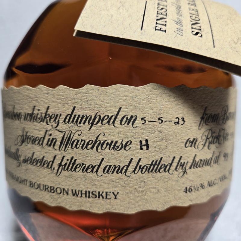 Blanton's single barrel "A" 5/5/23 with box and bag