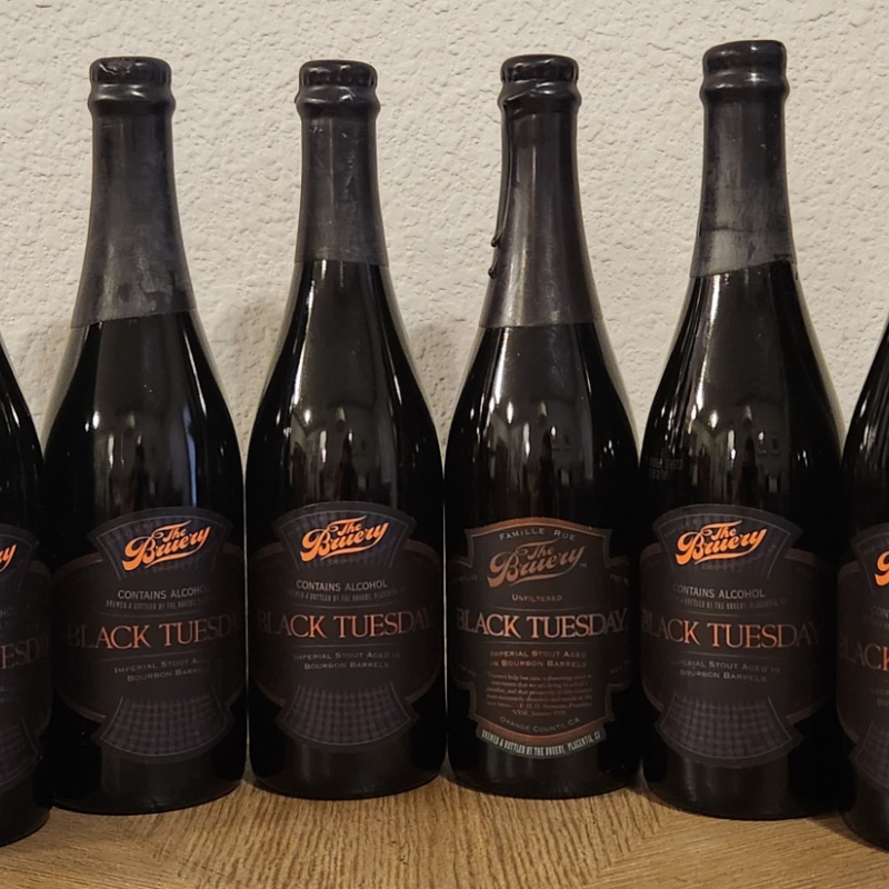 The Bruery Black Tuesday Imperial Stout (2010/2013) x 6 - 750ml