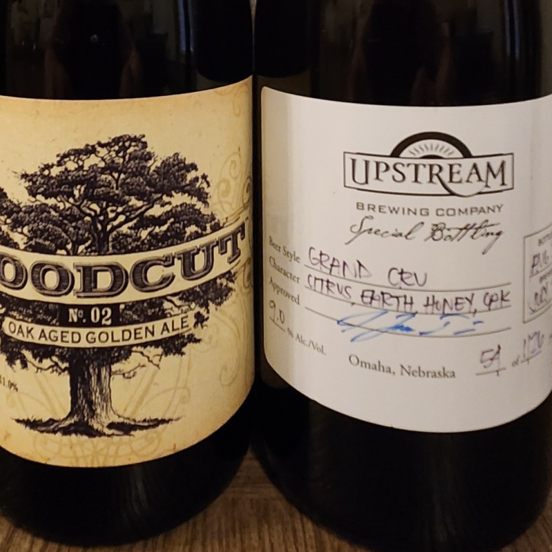 Odell Woodcut No.2 (2009) & Upstream Grand Cru (2008)