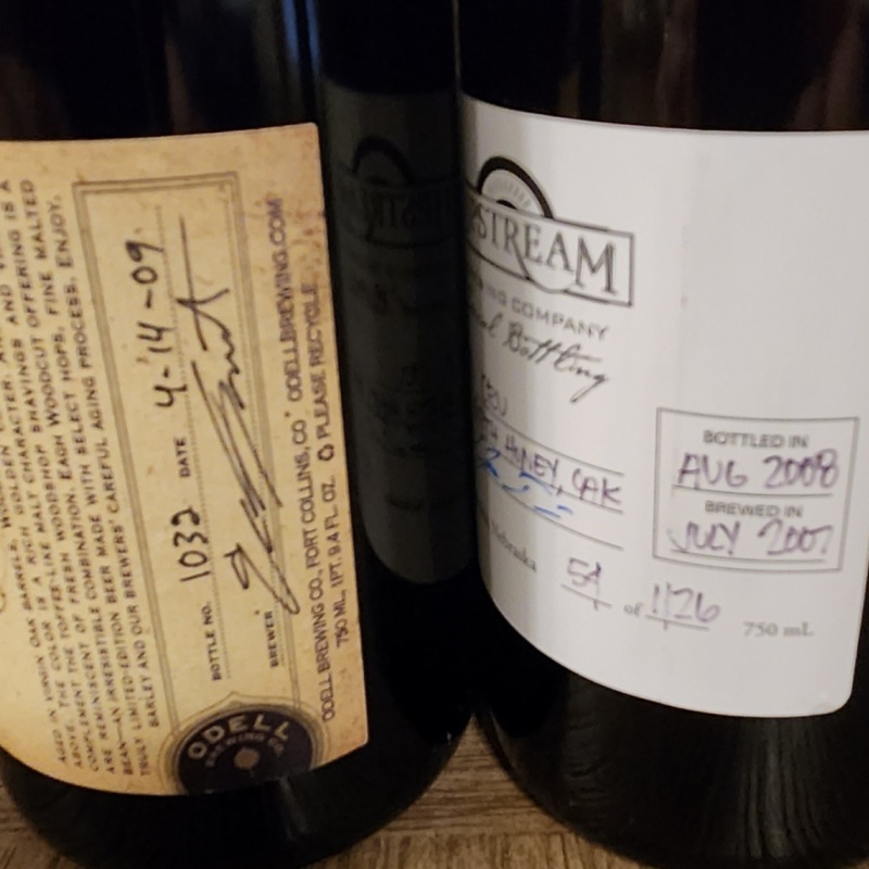 Odell Woodcut No.2 (2009) & Upstream Grand Cru (2008)