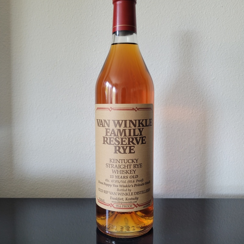 Pappy Van Winkle Family Reserve Rye 13 Years Old Kentucky Straight Rye Whiskey