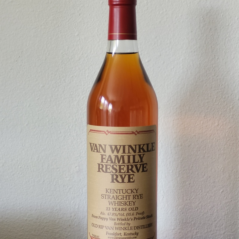 Pappy Van Winkle Family Reserve Rye 13 Years Old Kentucky Straight Rye Whiskey