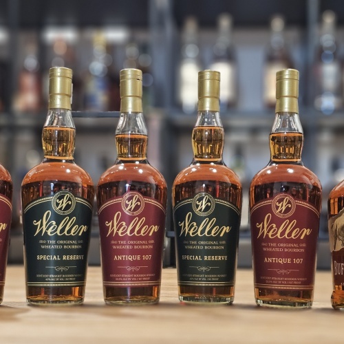 3x WELLER ANTIQUE 107 & 2x WELLER SPECIAL RESERVE (NEW GOLD TOP!!!) + 1 BUFFALO TRACE