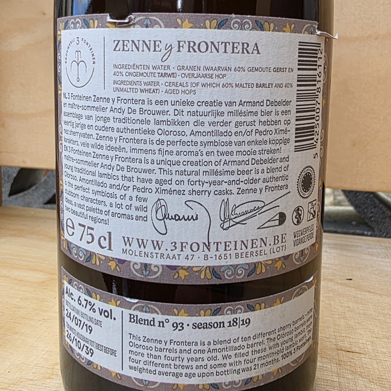 Zenne Y Frontera Blend 93 18/19 Season