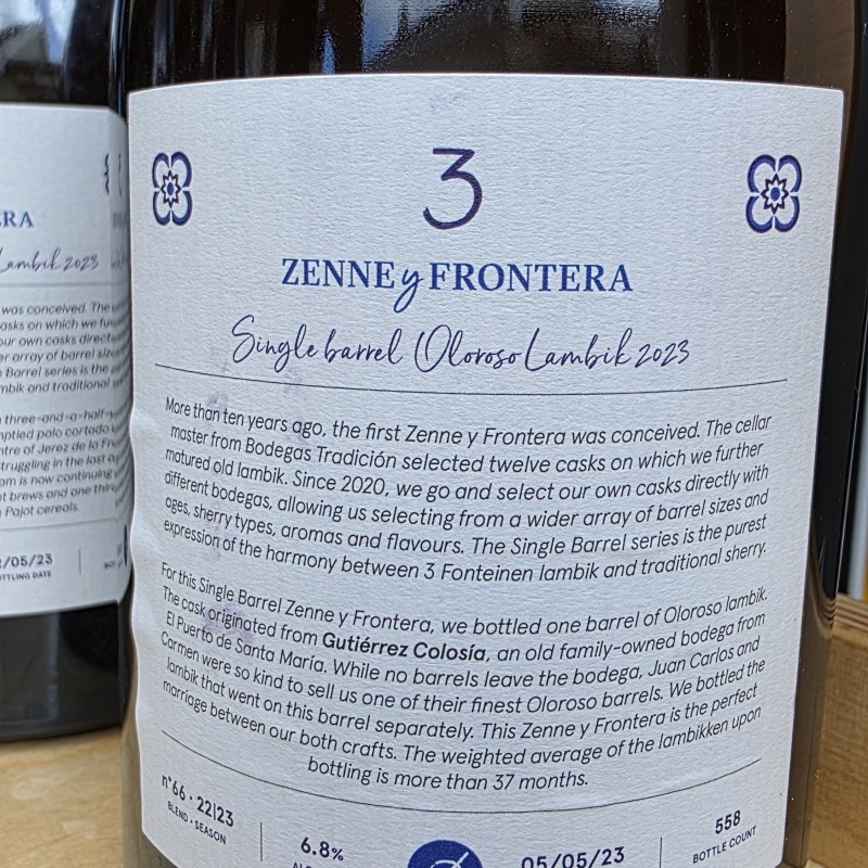 Zenne Y Frontera SIngle Barrel Pack complete 6 set Cellared correctly