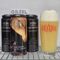 Brujos Las Ruinas de Apocrifa Quad Hazy IPA 4 pack - 4.64 Untappd rated from Aniversario II