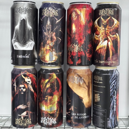 Brujos Latest Release IPA 8-Pack, 4.5-4.7 Untappd.  RaR, Troon, Lyric, Black Goat, Deep Fried Beers, Ghost Town collabs