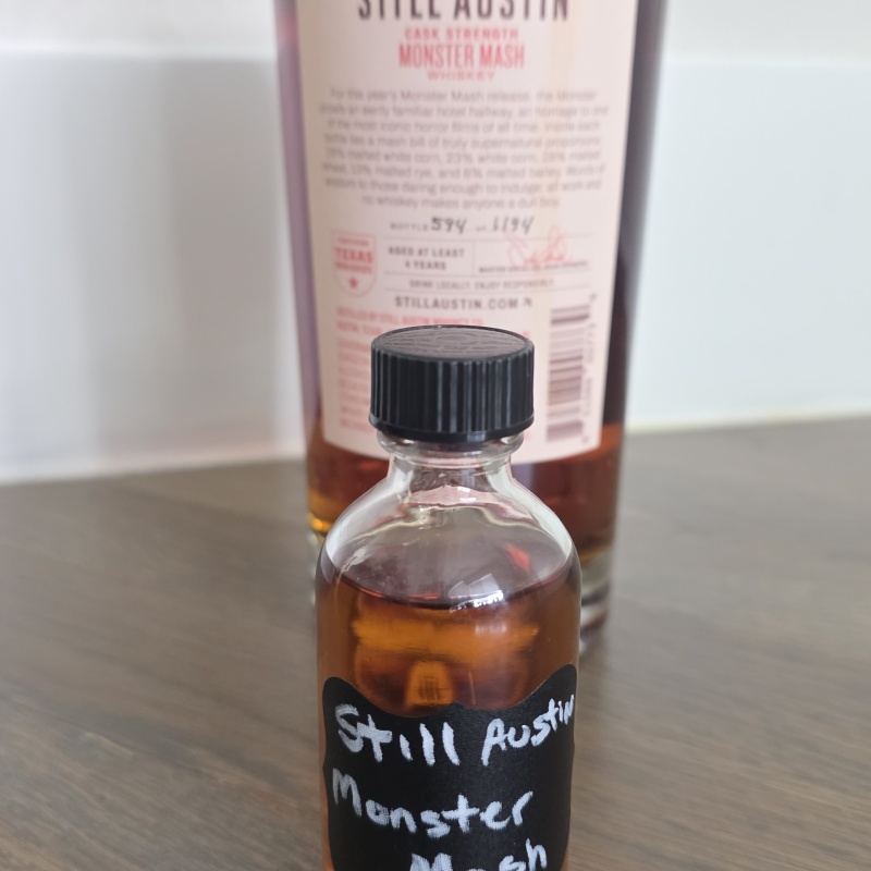 2oz Sample - Still Austin Distillery Reserve Series Cask Strength Moster Mash