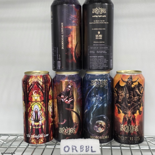 Brujos June/July IPA 6-Pack, Nobosuma, Diabolical Lineage, Lament, The Threefold Law