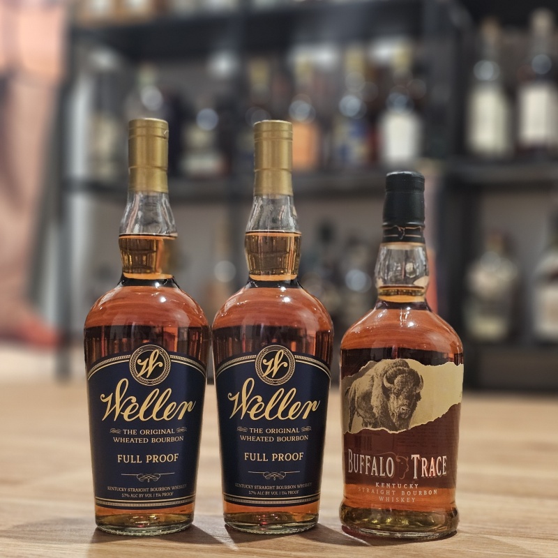2x WELLER FULL PROOF & 1x BUFFALO TRACE