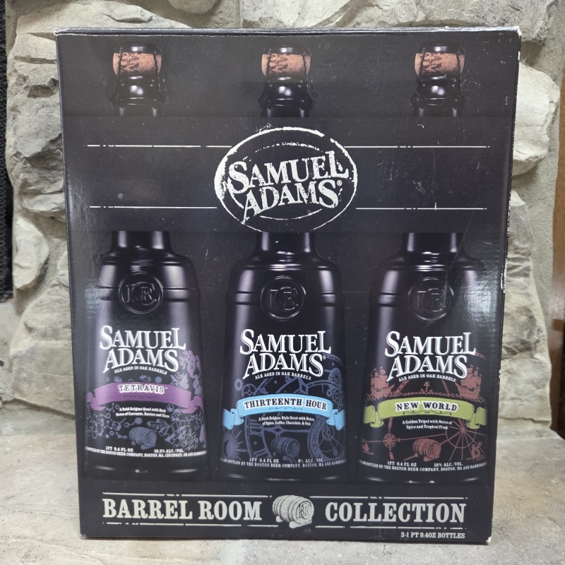 Sam Samuel Adams Barrel Room Collection 2013 Rare, Discontinued- Tetravis, Thirteenth Hour, New World