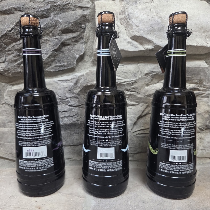 Sam Samuel Adams Barrel Room Collection 2013 Rare, Discontinued- Tetravis, Thirteenth Hour, New World