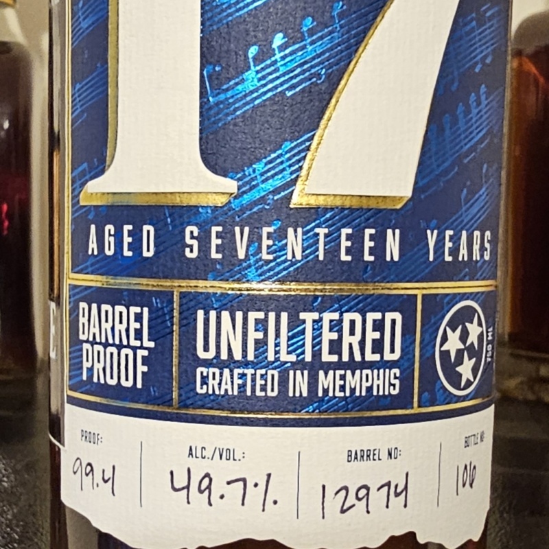 Blue Note 17 year straight bourbon whiskey