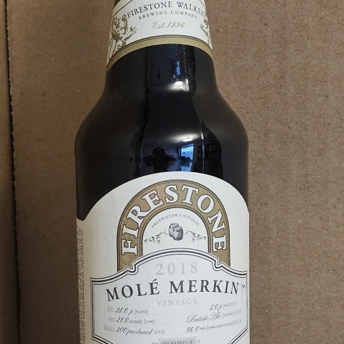 2018 Firestone Walker Mole Merkin, 355ml, 8.8% ABV Paso Robles, CA.