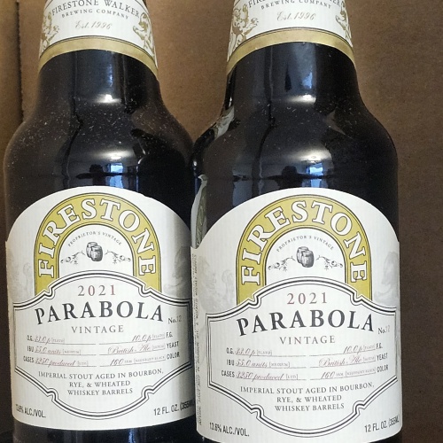 2021 Firestone Walker Parabola, 355ml, 13.6% ABV Paso Robles, CA.